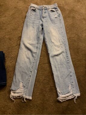 PacSun Light Wash Distressed Boyfriend Jeans